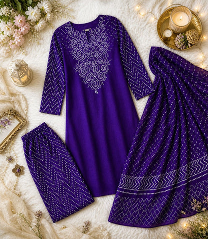 Rangrez Bandhani Suit Set