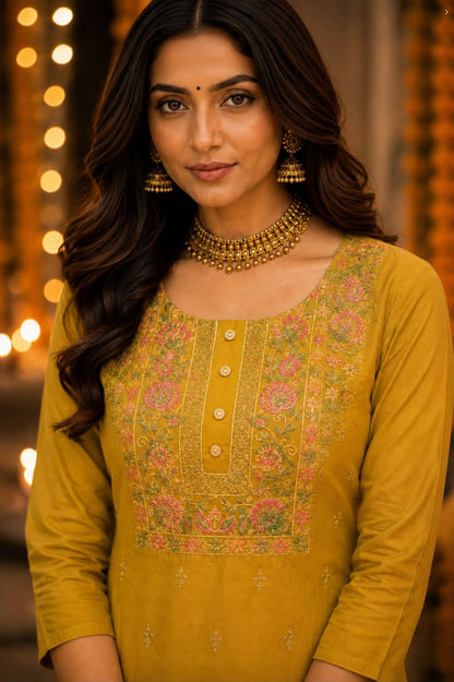 Radiant Floral Suit set