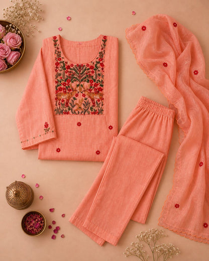 Peach Meadow Suit Set